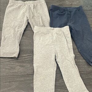 GAP Kids Cotton Stretch Leggings in Gray & Navy